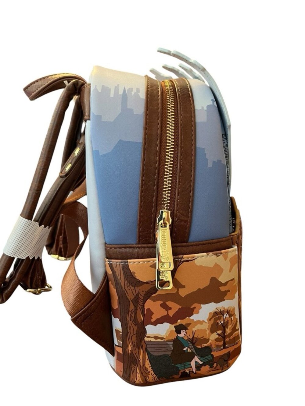 Loungefly Disney 101 Dalmatians Scene Mini Backpack Roger and Anita House NWT - Picture 5 of 5